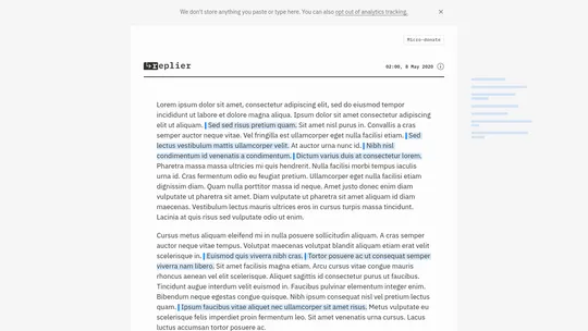 Screenshot of Replier